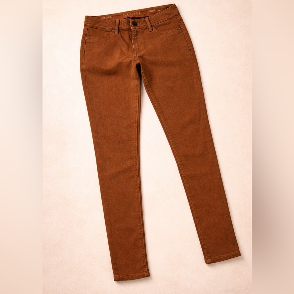 DL1961 Emma Legging Jeans Size 29 Camel Brown Skinny Stretch Denim. Fits small